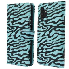 imoshion Design Klapphülle Samsung Galaxy A13 (5G) - Black Blue Stripes