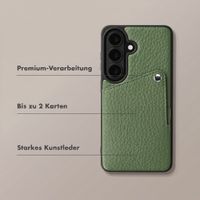 Selencia Riva Back Cover mit Kartenfach Samsung Galaxy S26 Plus - Sage Green