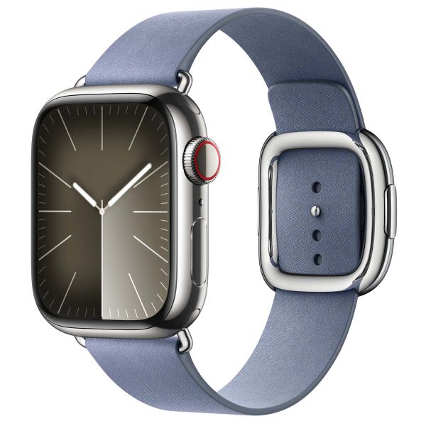 Apple Modern Buckle FineWoven für die Apple Watch Series 1-9 / SE - 38/40/41 mm / Series 10 - 42 mm - Größe M - Lavender Blue