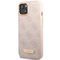 Guess 4G Logo Monogramm MagSafe Back Cover Apple iPhone 14 - Rosa
