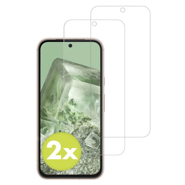 Accezz Displayschutz 2er-pack aus gehärtetem Glas Google Pixel 8a