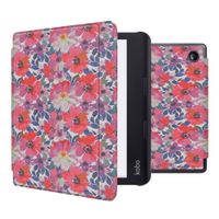 imoshion Design Slim Hard Case Sleepcover mit Stand für das Kobo Sage / Tolino Epos 3 - Flower Watercolor