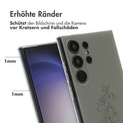 imoshion Design Hülle Samsung Galaxy S24 Ultra - Floral Green