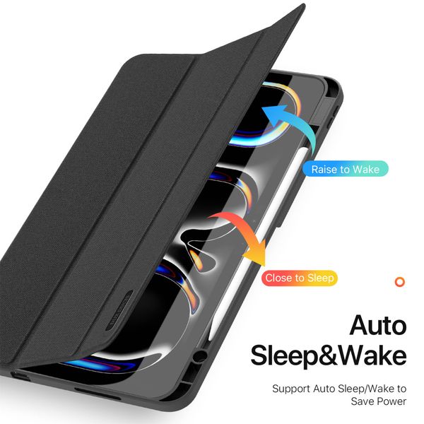 Dux Ducis Domo Klapphülle Apple iPad Pro 13 (2024) M4 - Schwarz