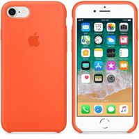 Apple Silikon-Case Spicy Orange für das Apple iPhone SE (2022 / 2020) / 8 / 7