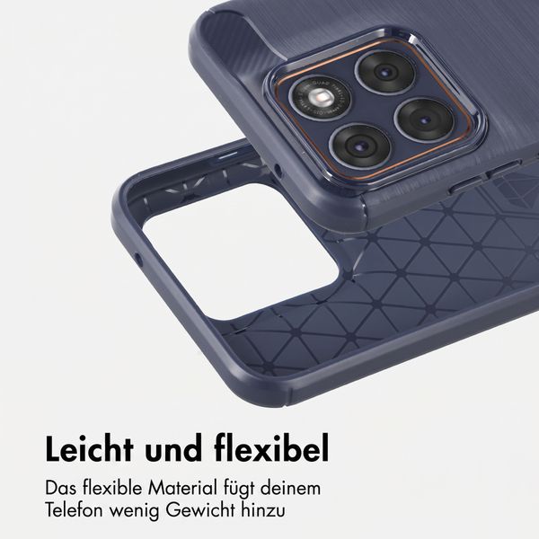 imoshion Brushed Back Cover Motorola Edge 70 Fusion - Dunkelblau