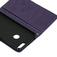 Kleeblumen Klapphülle Violett Alcatel 1S (2019)