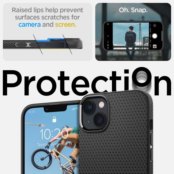Spigen Liquid Air™ Case für das Apple iPhone 14 - Schwarz