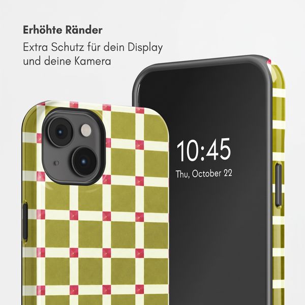 Selencia Vivid Rückabdeckung mit MagSafe Apple iPhone 14 - Check This Olive