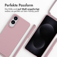 imoshion SilikonHülle mit Band Samsung Galaxy S25 Edge - Sand Pink