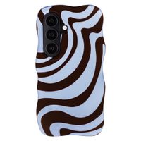 Selencia Vivid Wavy Backcover mit MagSafe Samsung Galaxy S26 - Dream Swirl Chocolate
