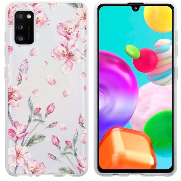 imoshion Design Hülle Samsung Galaxy A41 - Blume - Rosa