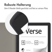 imoshion Design Slim Hard Case Klapphülle Pocketbook Verse / Verse Pro / Verse Pro Color / Vivlio Light / Light HD - Flower Watercolor