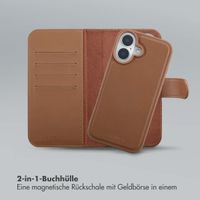 Selencia Olyn Abnehmbare Bookcase mit MagSafe Apple iPhone 16 - Braun