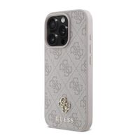 Guess 4G Metal Logo Back Cover MagSafe Apple iPhone 16 Pro - Rosa