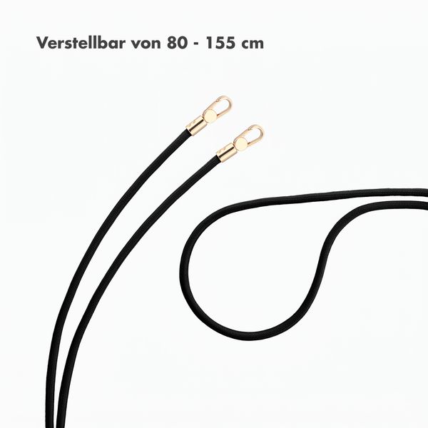 Selencia Universal Handyband mit 2 Haken - verstellbar - Schwarz