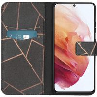 imoshion Design TPU Klapphülle Samsung Galaxy S21 Ultra - Black Graphic