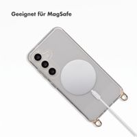 Selencia Rivièra MagSafe Backcover mit abnehmbarem Haken Samsung Galaxy S25 / S24 - Transparent