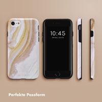 Selencia Vivid Back Cover Apple iPhone SE (2022 / 2020) / 8 / 7 / 6(s) - Chic Marble Gold