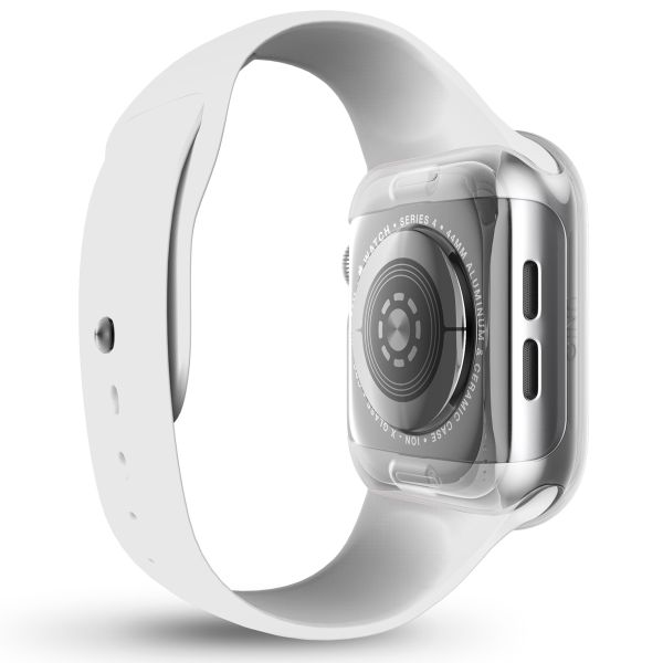 Uniq Garde Hybrid Apple Watch Hülle mit Displayschutz für die Apple Watch 4-6 / SE - 40 mm - Dove (Clear)