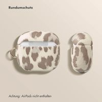 Selencia Sabi Case Apple AirPods 4 - Leopardenmuster - Soft Ivory