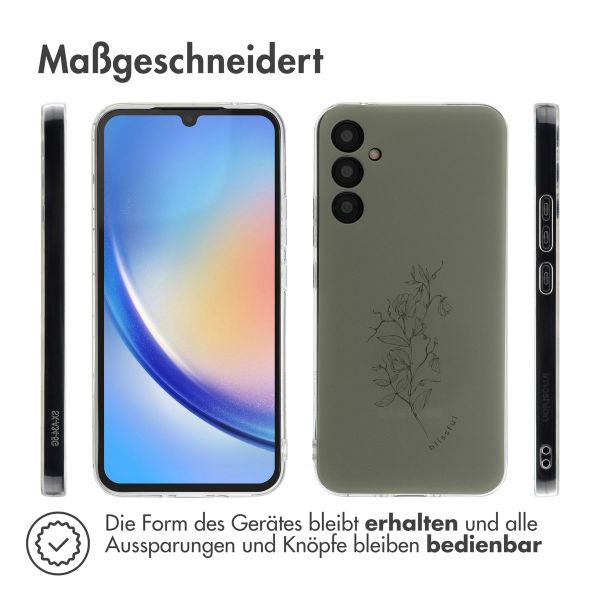 imoshion Design Hülle Samsung Galaxy A34 (5G) - Floral Green