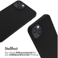 imoshion Silikonhülle mit Band für das iPhone 14 Plus - Schwarz