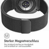 imoshion Magnetisches Milanaise Armband für das  Samsung Galaxy Watch Ultra (2024/2025) - Schwarz