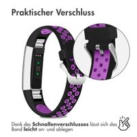 imoshion Silikonband Sport für das Fitbit Alta (HR) - Schwarz/Violett