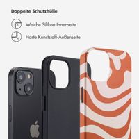 Selencia Vivid Tough Back Cover für das iPhone 13 - Dream Swirl Orange