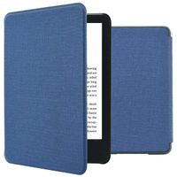 imoshion Canvas Sleepcover Klapphülle Amazon Kindle (2024) / Amazon Kindle (2022) 11th gen - Dunkelblau