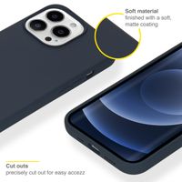 Accezz Liquid Silikoncase Apple iPhone 13 Pro - Dunkelblau