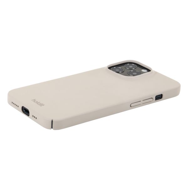 Holdit Slim Case für das iPhone 13 Pro - Light Beige