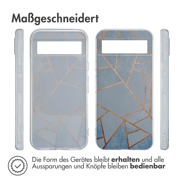 imoshion Design Hülle Google Pixel 8a - Blue Graphic