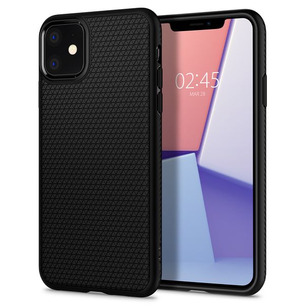 Spigen Liquid Air™ Backcover Apple iPhone 11 - Schwarz