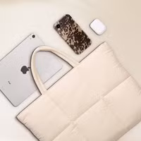 Selencia Vaya Puffy Laptoptasche 16 Zoll - Soft Ivory