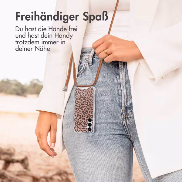 imoshion Design Hülle mit Band Samsung Galaxy A16 - Leopard Mood