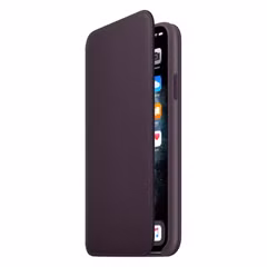 Apple Leather Folio Klapphülle Apple iPhone 11 Pro Max - Aubergine