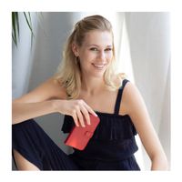 Selencia Echtleder Klapphülle Apple iPhone SE (2016) / 5 / 5s - Rot