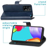 imoshion Luxuriöse Klapphülle Samsung Galaxy A52(s) (5G/4G) - Dunkelblau