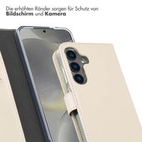Selencia Echtleder Klapphülle Samsung Galaxy S24 - Greige