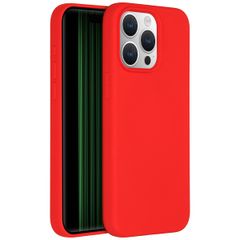Accezz Liquid Silikoncase mit MagSafe Apple iPhone 15 Pro Max - Rot