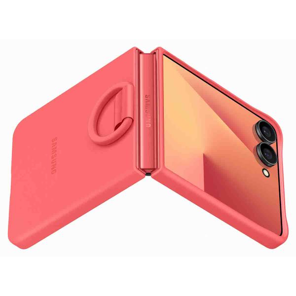 Samsung Original Silikon Cover Ring Samsung Galaxy Z Flip 7 - Red