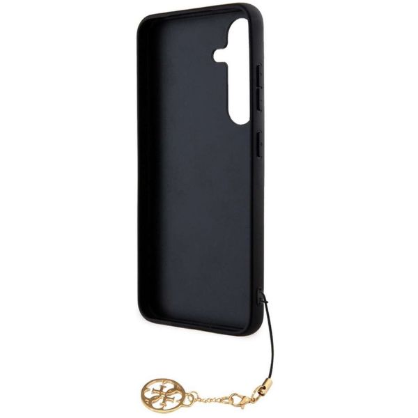 Guess 4G Classic Logo Back Cover Charm Samsung Galaxy S24 Plus - Schwarz