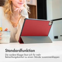 imoshion Trifold Klapphülle Rot iPad 9 (2021) 10.2 Zoll / iPad 8 (2020) 10.2 Zoll / iPad 7 (2019) 10.2 Zoll 