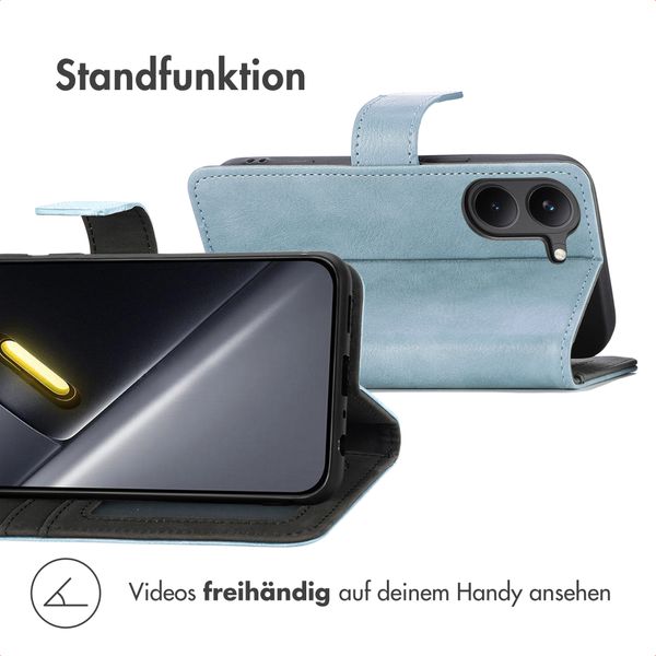 imoshion Luxuriöse Klapphülle Xiaomi Poco X8 Pro - Hellblau