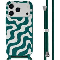 imoshion SilikonHülle design mit Band Apple iPhone 17 Pro Max - Petrol Green Groovy