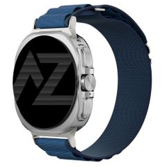 Accezz Nylon Alpine Armband f&uuml;r Samsung Galaxy Watch Ultra 2 (2026) / Ultra (2024/2025) - Dark Blue