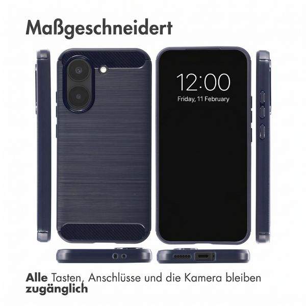 imoshion Brushed Back Cover Xiaomi Poco X8 Pro - Dunkelblau