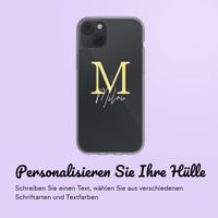 Personalisierte Hülle mit Buchstaben iPhone 13 - Transparent